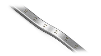 The HL Dilator has easy-to-read cm markings on its body. The markings are on both sides. No need for an additional sizer.